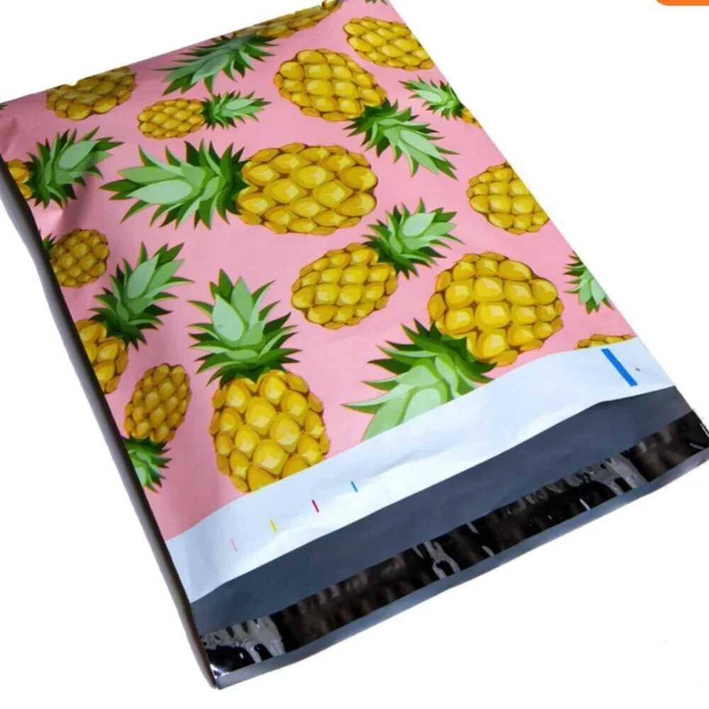 Lot of 20 Pineapple Poly Mailers 10x13 Pink Shipping Envelopes